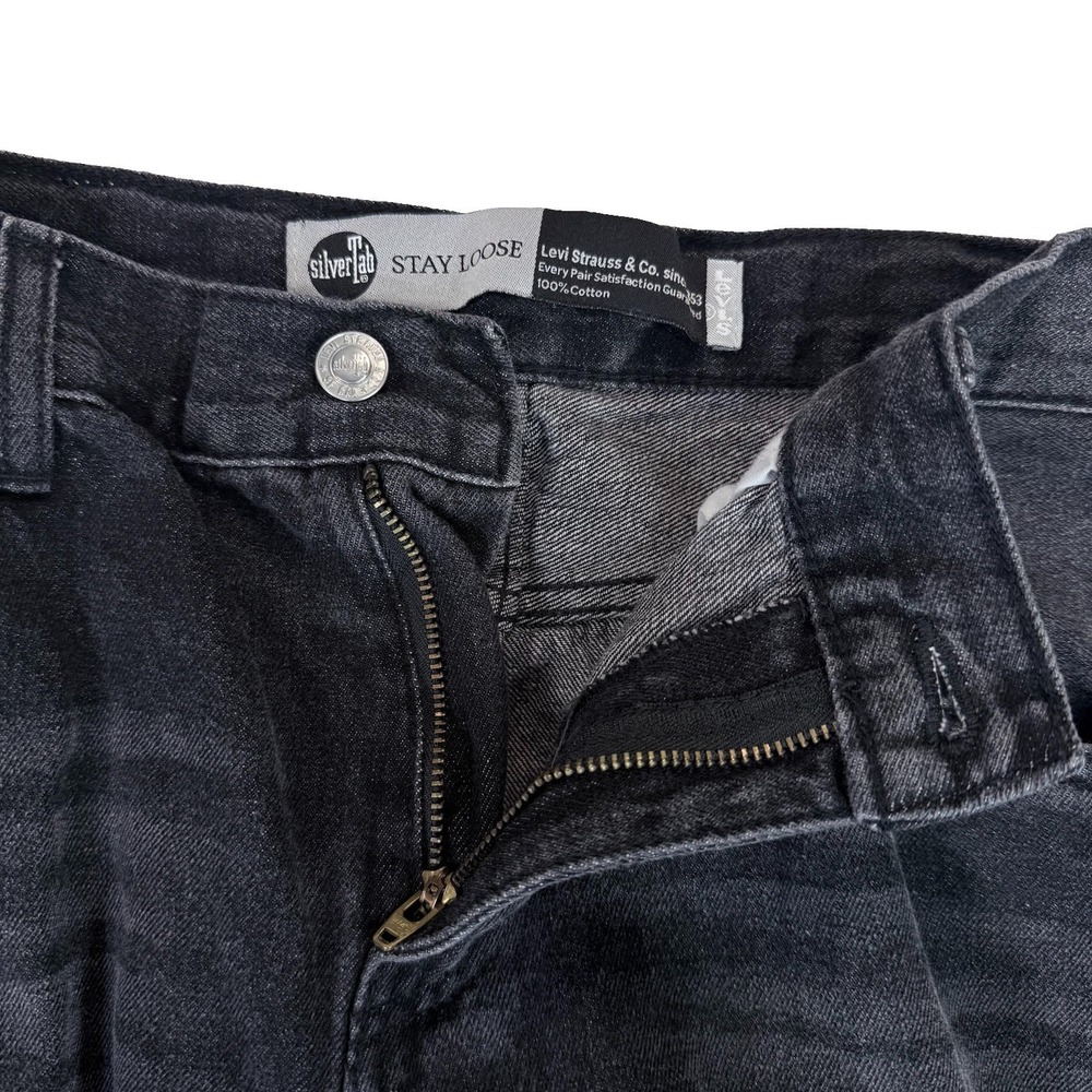 Levi's Silvertab Stay Loose Jeans W30 L32 Black Baggy… - Gem